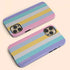 Pastel Rainbow Custom Name iPhone Case